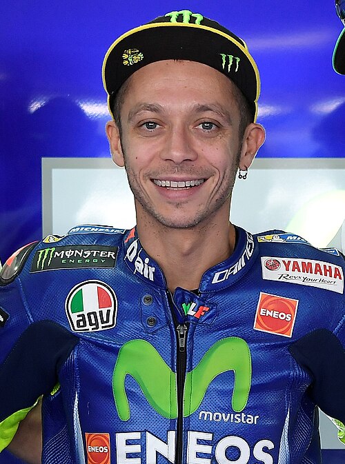 Valentino Rossi (photo from Wikimedia Commons)