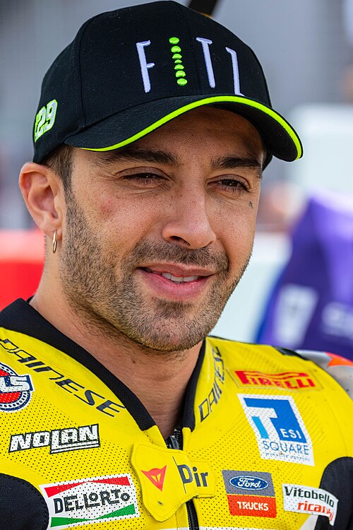 Andrea Iannone (photo from Wikimedia Commons)